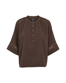 PREPAIR BLUSE, ROSALINE BLOUSE, BROWN